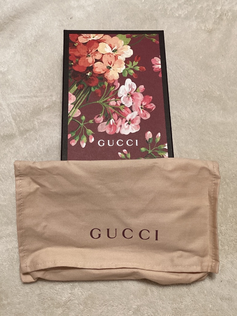 Gucci Floral Wallet box with dust bag